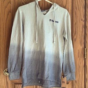 MV sport long hoodie.  NWT  ombré blues Sz M